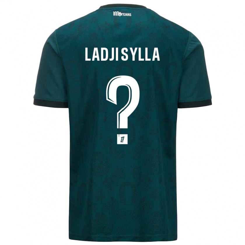 Kandiny Kinder Ladji Sylla #0 Dunkelgrün Auswärtstrikot Trikot 2024/25 T-Shirt