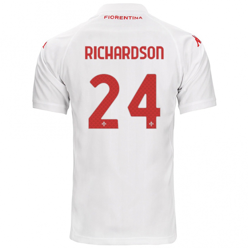 Kandiny Kinder Amir Richardson #24 Weiß Auswärtstrikot Trikot 2024/25 T-Shirt