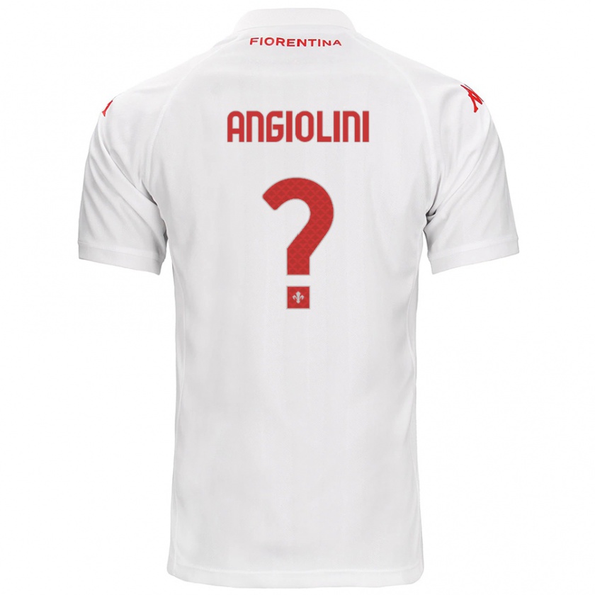 Kandiny Kinder Gianmarco Angiolini #0 Weiß Auswärtstrikot Trikot 2024/25 T-Shirt