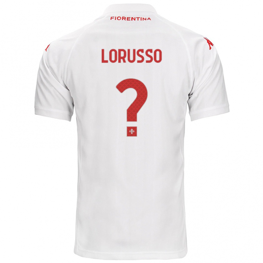 Kandiny Kinder Angelo Lorusso #0 Weiß Auswärtstrikot Trikot 2024/25 T-Shirt