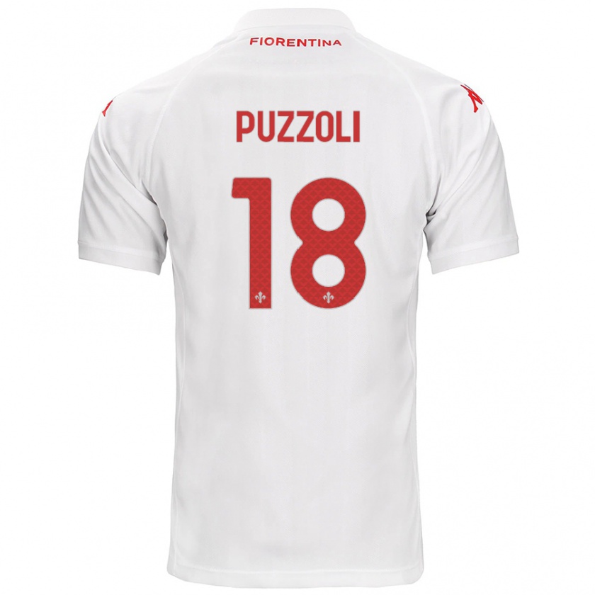 Kandiny Kinder Giorgio Puzzoli #18 Weiß Auswärtstrikot Trikot 2024/25 T-Shirt