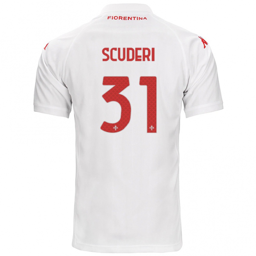 Kandiny Kinder Giulio Scuderi #31 Weiß Auswärtstrikot Trikot 2024/25 T-Shirt