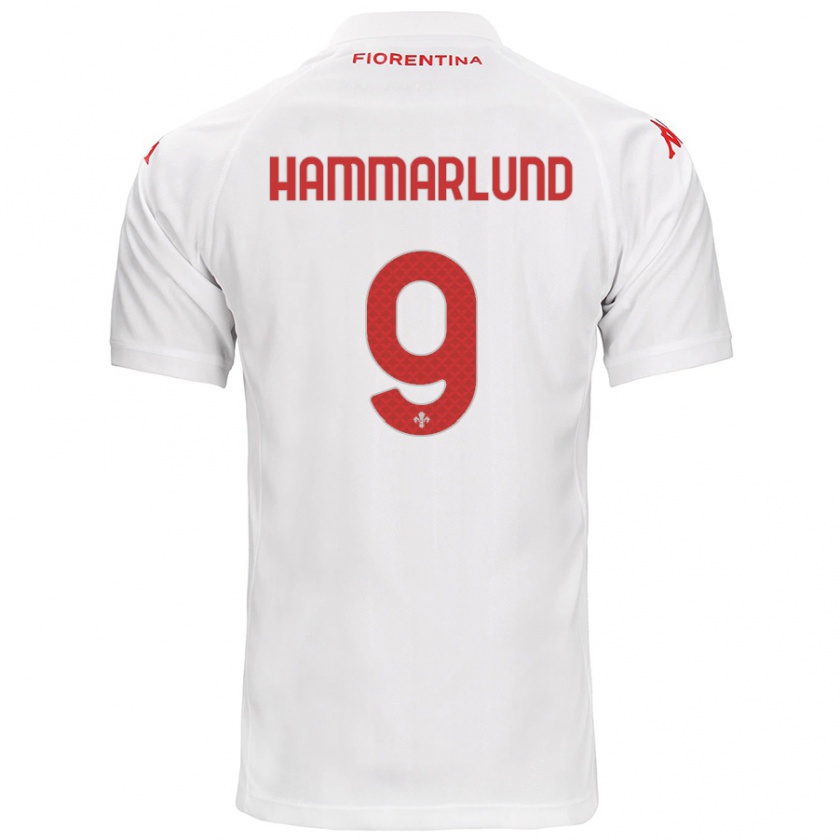 Kandiny Kinder Pauline Hammarlund #9 Weiß Auswärtstrikot Trikot 2024/25 T-Shirt