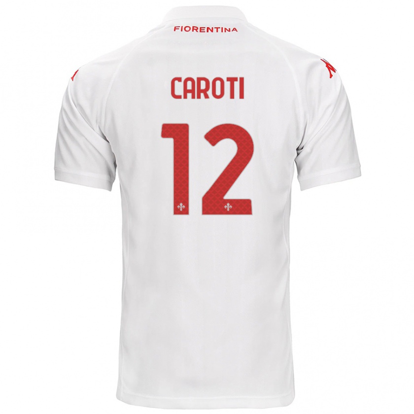 Kandiny Kinder Filippo Caroti #12 Weiß Auswärtstrikot Trikot 2024/25 T-Shirt