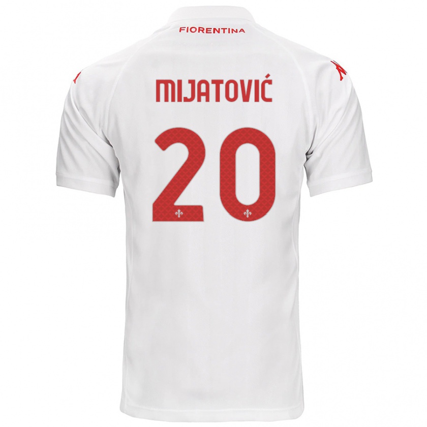 Kandiny Kinder Milica Mijatović #20 Weiß Auswärtstrikot Trikot 2024/25 T-Shirt