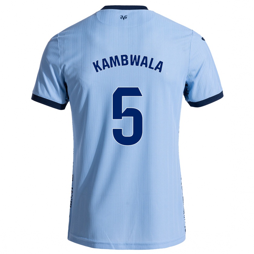 Kandiny Kinder Willy Kambwala #5 Himmelblau Auswärtstrikot Trikot 2024/25 T-Shirt