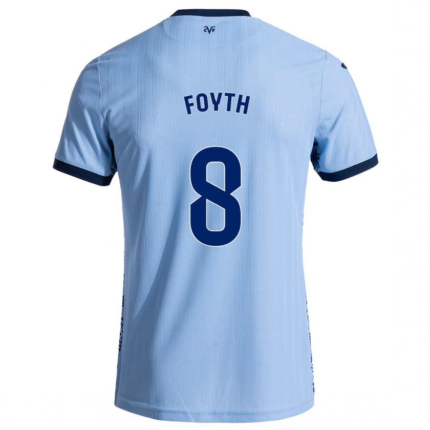 Kandiny Kinder Juan Foyth #8 Himmelblau Auswärtstrikot Trikot 2024/25 T-Shirt