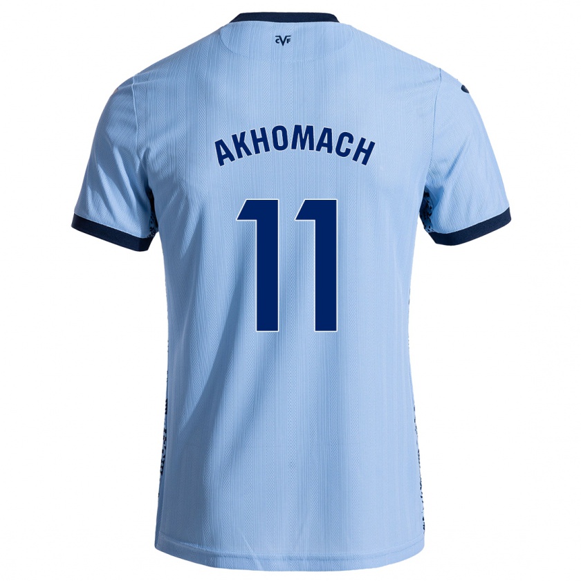 Kandiny Kinder Ilias Akhomach #11 Himmelblau Auswärtstrikot Trikot 2024/25 T-Shirt