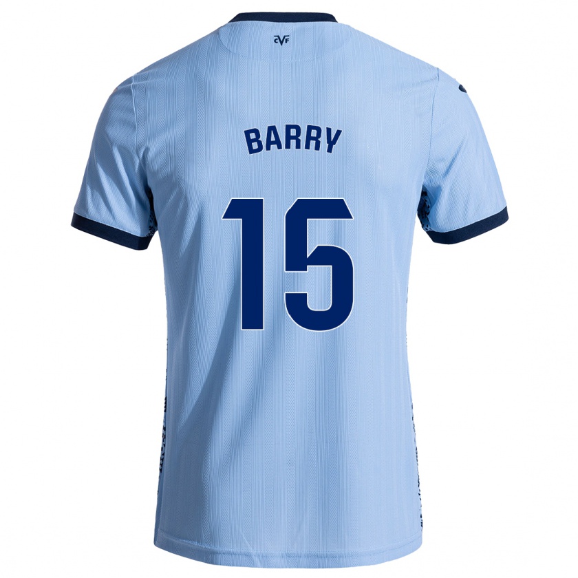 Kandiny Kinder Thierno Barry #15 Himmelblau Auswärtstrikot Trikot 2024/25 T-Shirt