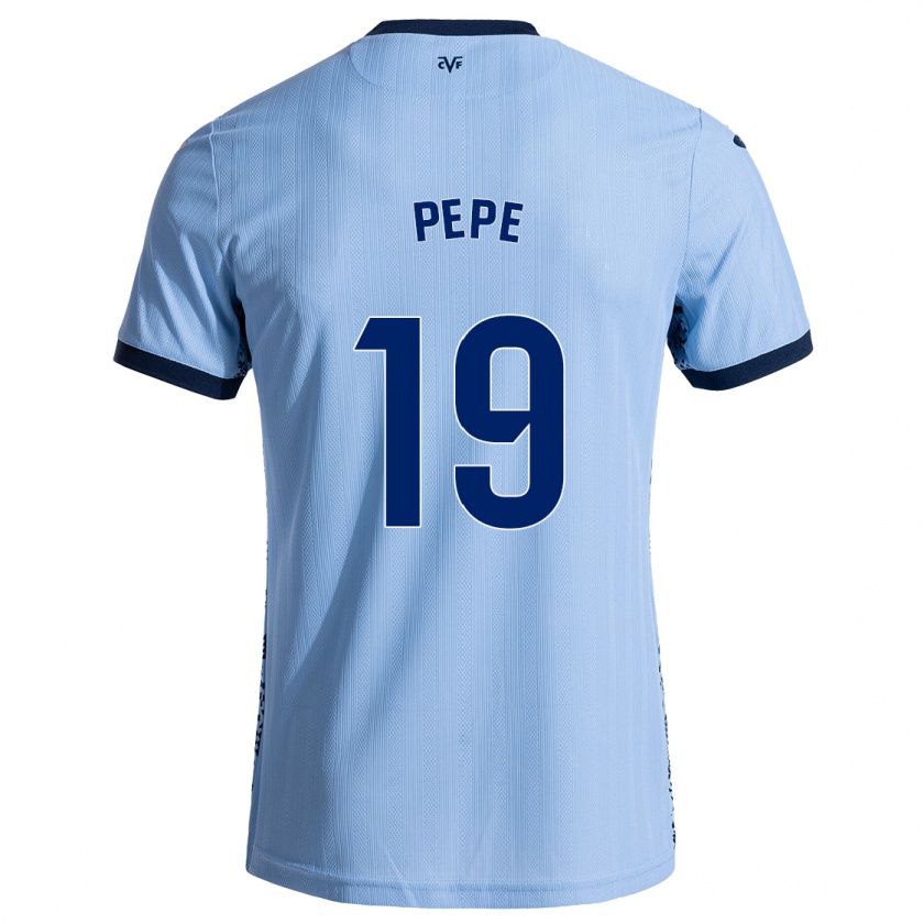 Kandiny Kinder Nicolas Pépé #19 Himmelblau Auswärtstrikot Trikot 2024/25 T-Shirt