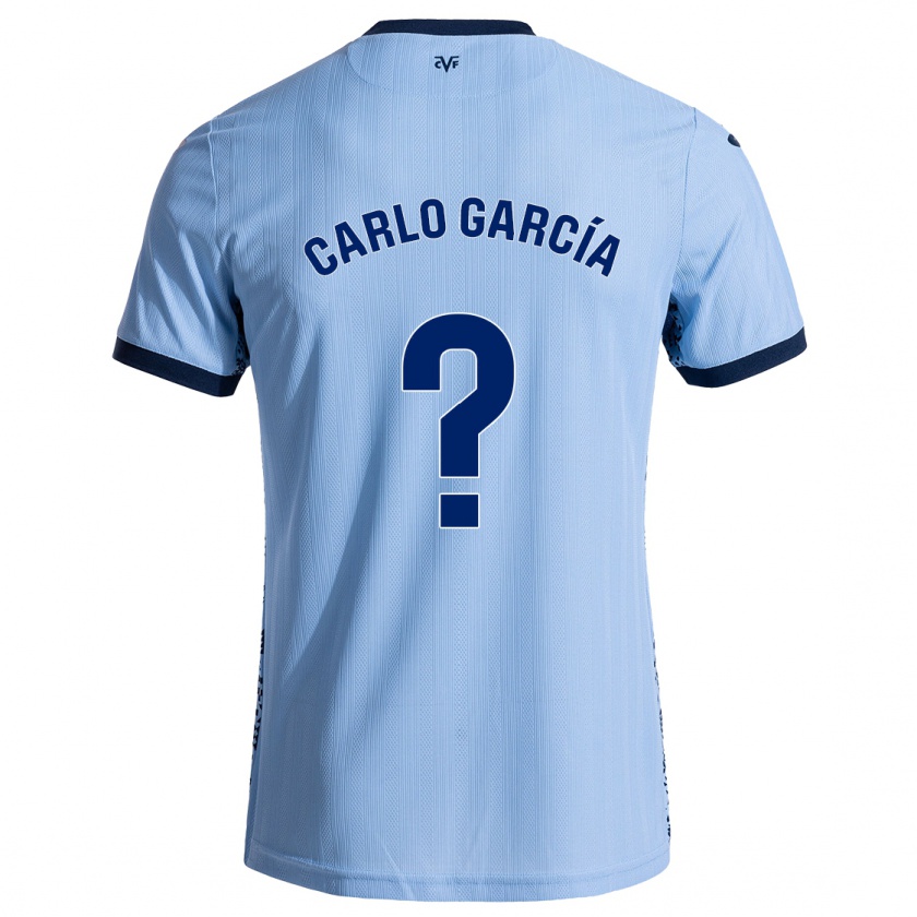 Kandiny Kinder Carlo García #0 Himmelblau Auswärtstrikot Trikot 2024/25 T-Shirt