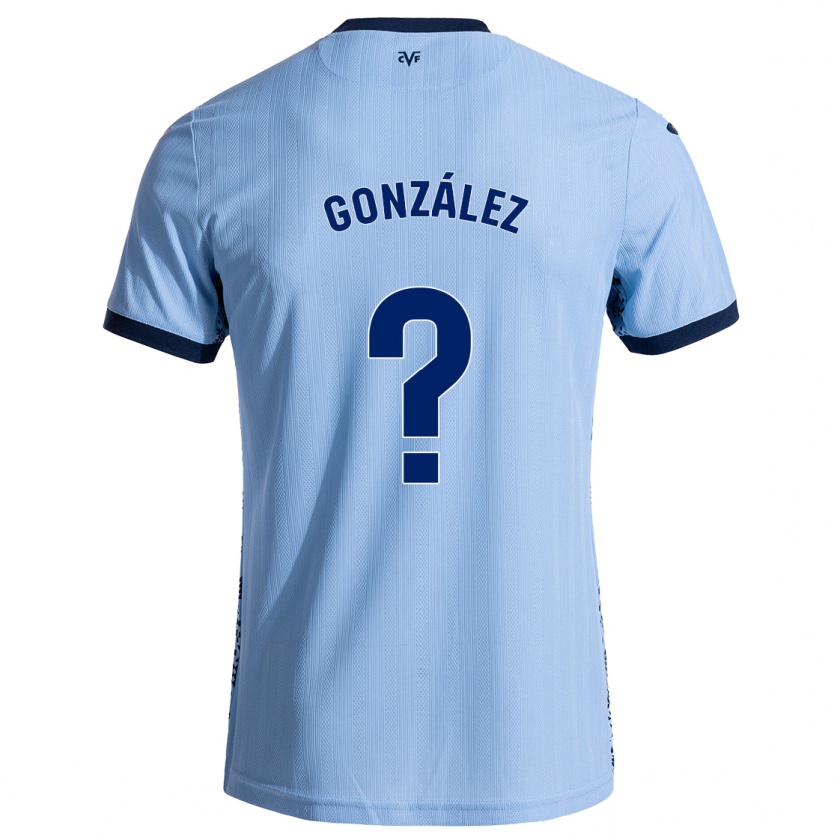 Kandiny Kinder Dani González #0 Himmelblau Auswärtstrikot Trikot 2024/25 T-Shirt