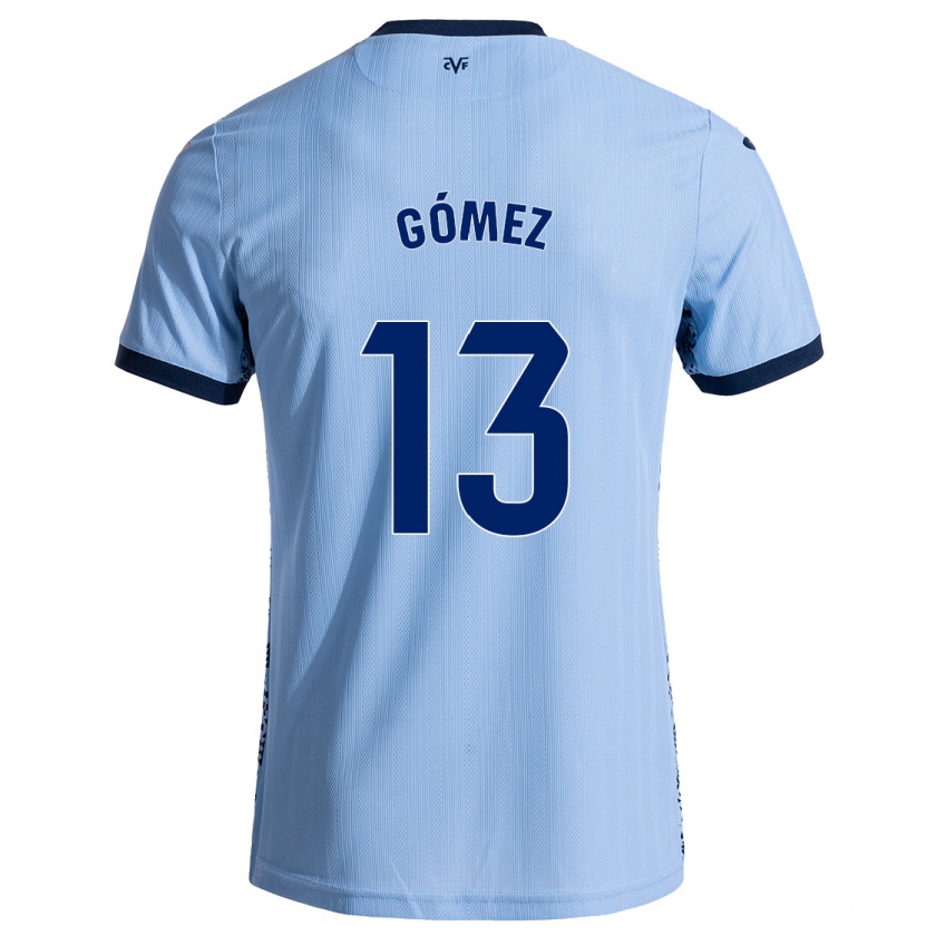 Kandiny Kinder Rubén Gómez #13 Himmelblau Auswärtstrikot Trikot 2024/25 T-Shirt