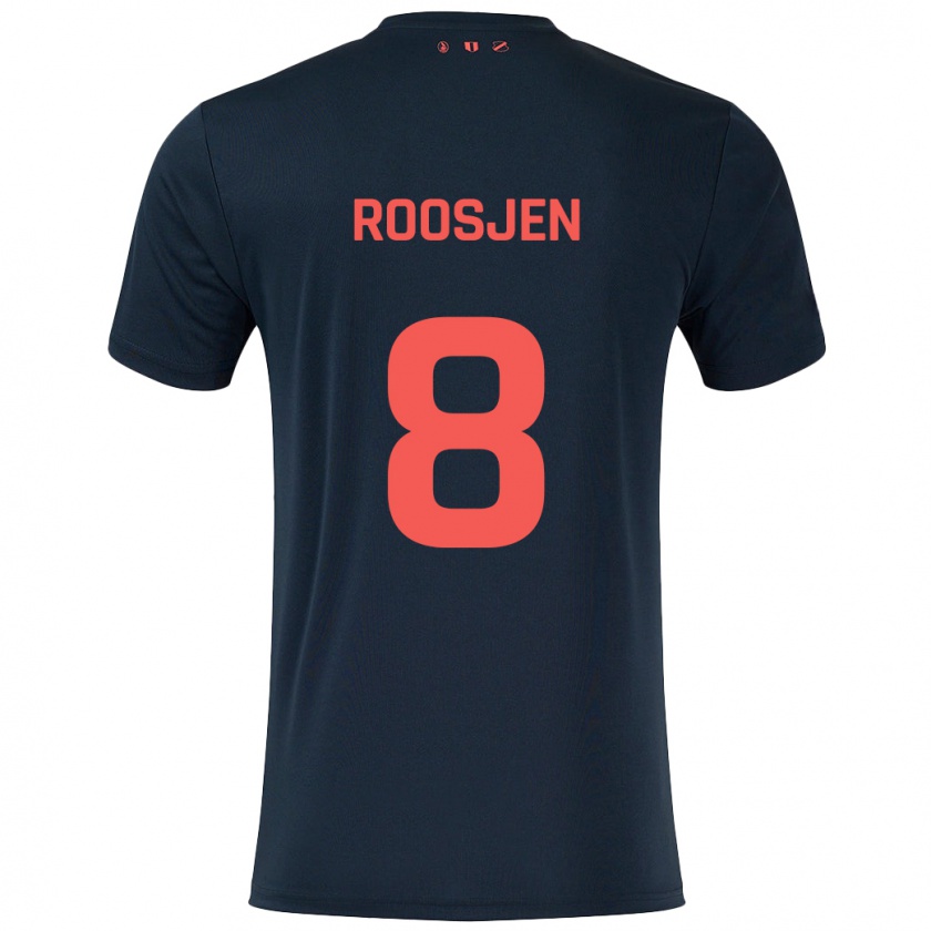 Kandiny Kinder Judith Roosjen #8 Schwarz Rot Auswärtstrikot Trikot 2024/25 T-Shirt