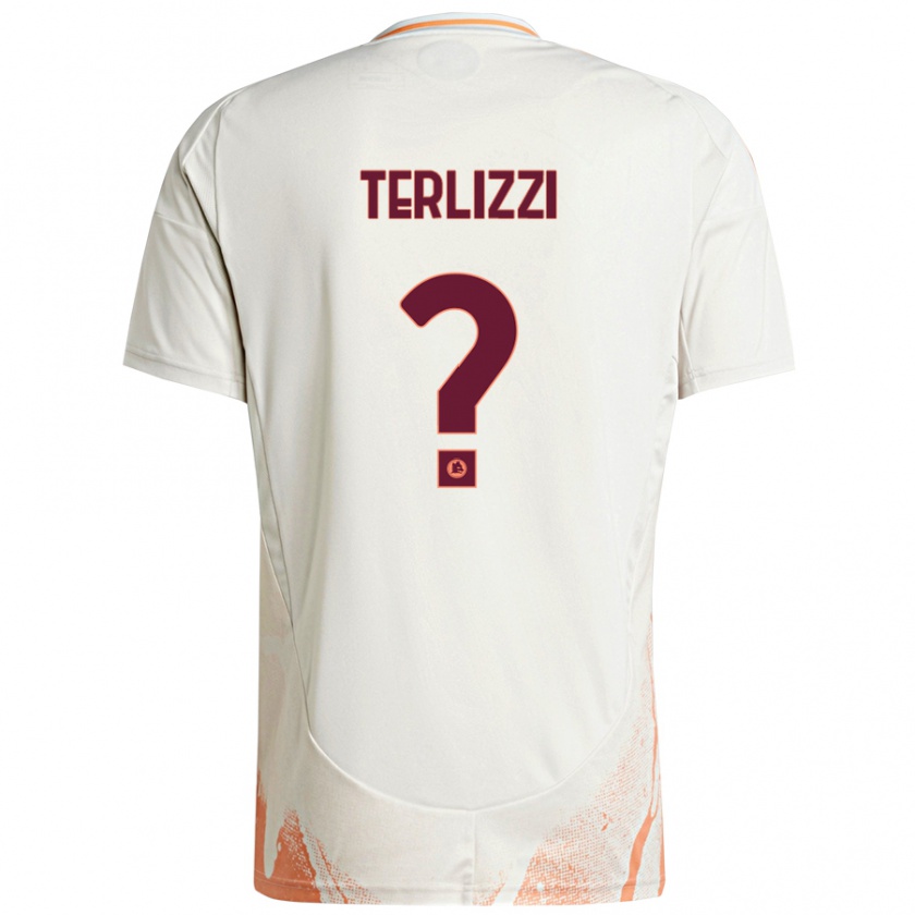 Kandiny Kinder Federico Terlizzi #0 Cremeweiß Orange Auswärtstrikot Trikot 2024/25 T-Shirt