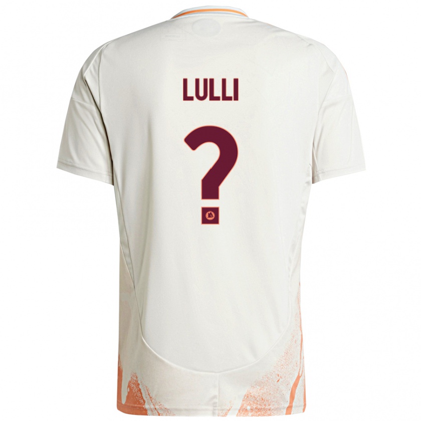 Kandiny Kinder Emanuele Lulli #0 Cremeweiß Orange Auswärtstrikot Trikot 2024/25 T-Shirt