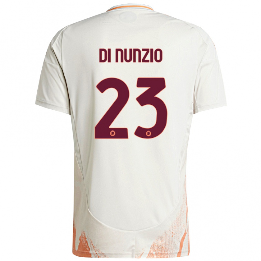 Kandiny Kinder Alessandro Di Nunzio #23 Cremeweiß Orange Auswärtstrikot Trikot 2024/25 T-Shirt