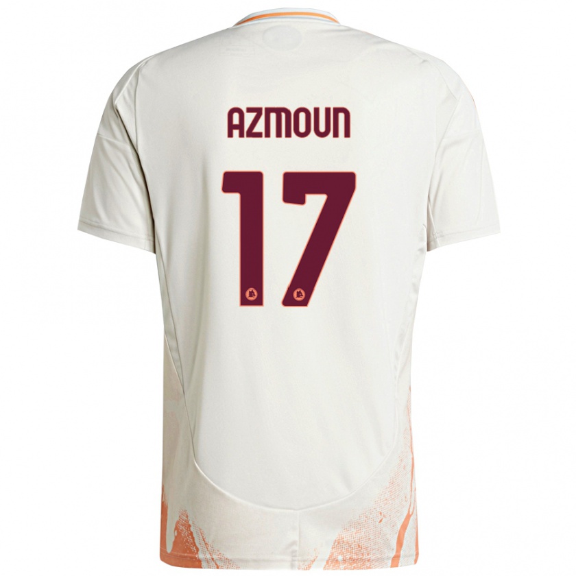 Kandiny Kinder Sardar Azmoun #17 Cremeweiß Orange Auswärtstrikot Trikot 2024/25 T-Shirt