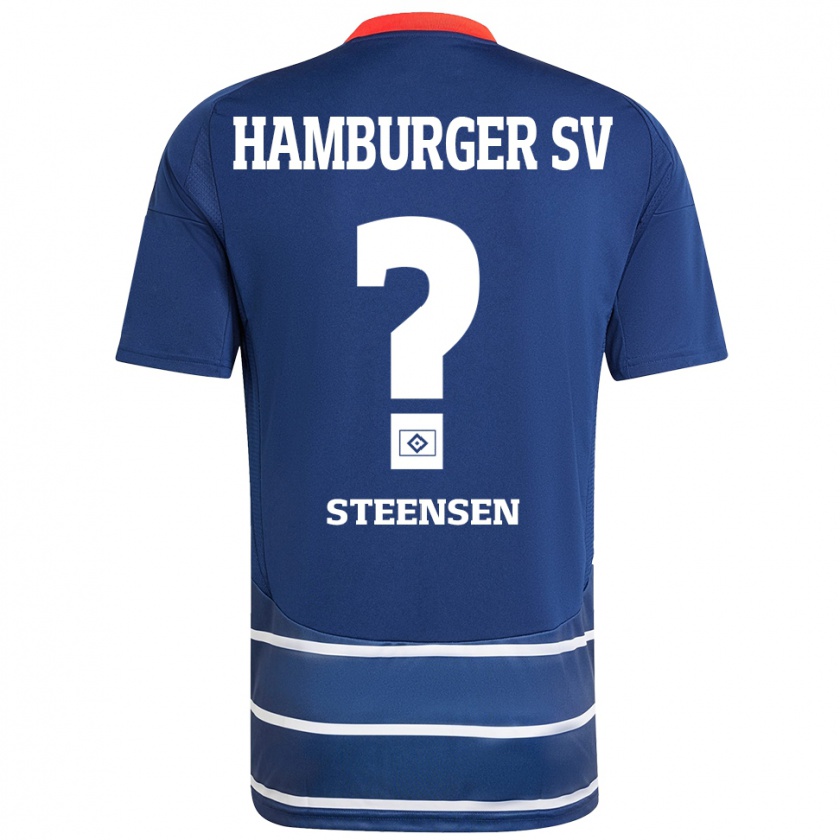 Kandiny Kinder Mika Steensen #0 Dunkelblau Auswärtstrikot Trikot 2024/25 T-Shirt