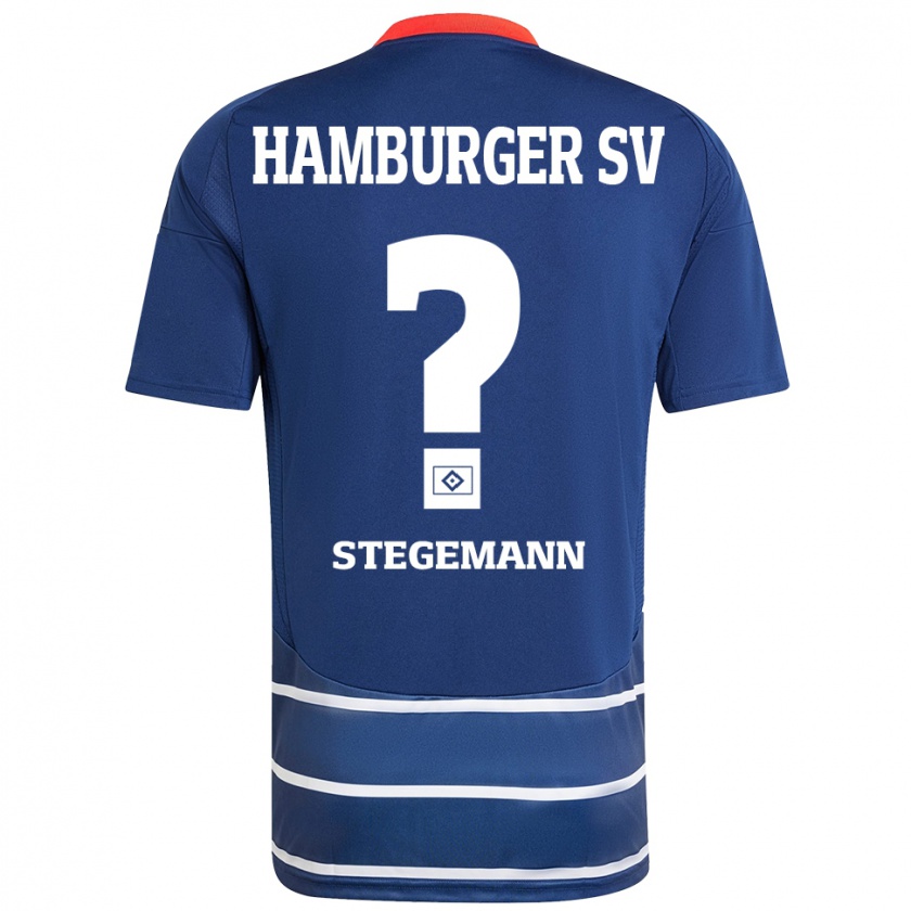 Kandiny Kinder Jean-Pierre Stegemann #0 Dunkelblau Auswärtstrikot Trikot 2024/25 T-Shirt