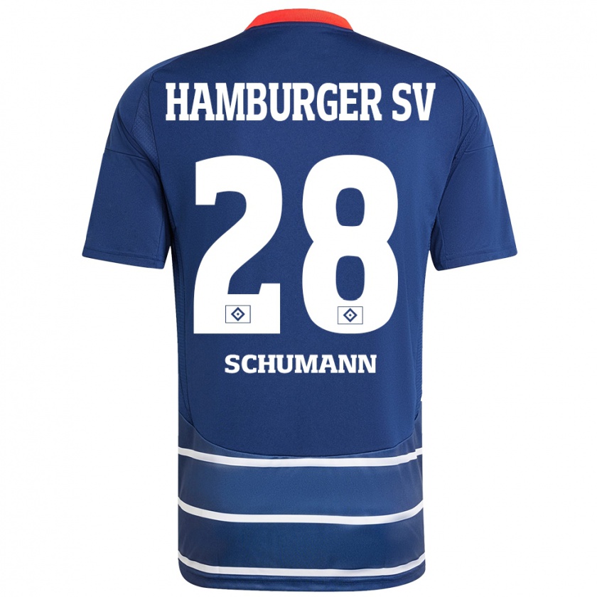 Kandiny Kinder Henri Schümann #28 Dunkelblau Auswärtstrikot Trikot 2024/25 T-Shirt