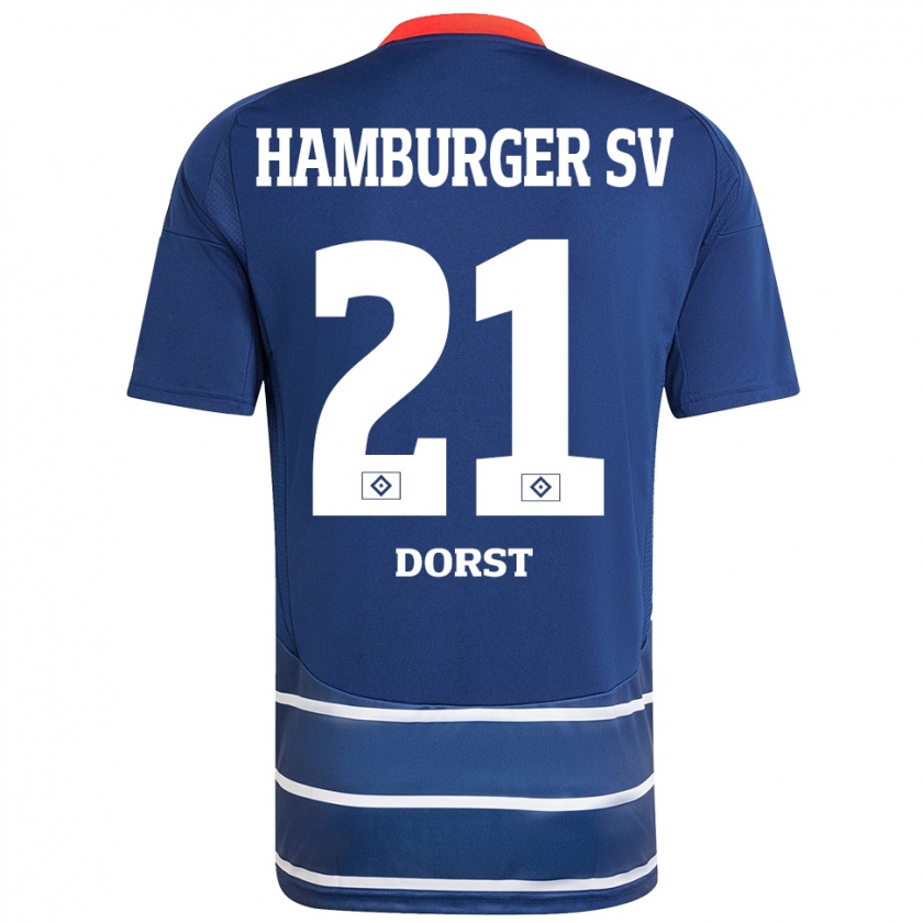 Kandiny Kinder Dana Dorst #21 Dunkelblau Auswärtstrikot Trikot 2024/25 T-Shirt