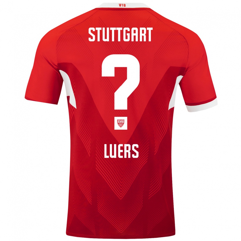 Kandiny Kinder Julian Lüers #0 Rot Weiß Auswärtstrikot Trikot 2024/25 T-Shirt