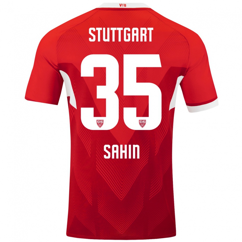 Kandiny Kinder Mehmet Sahin #35 Rot Weiß Auswärtstrikot Trikot 2024/25 T-Shirt