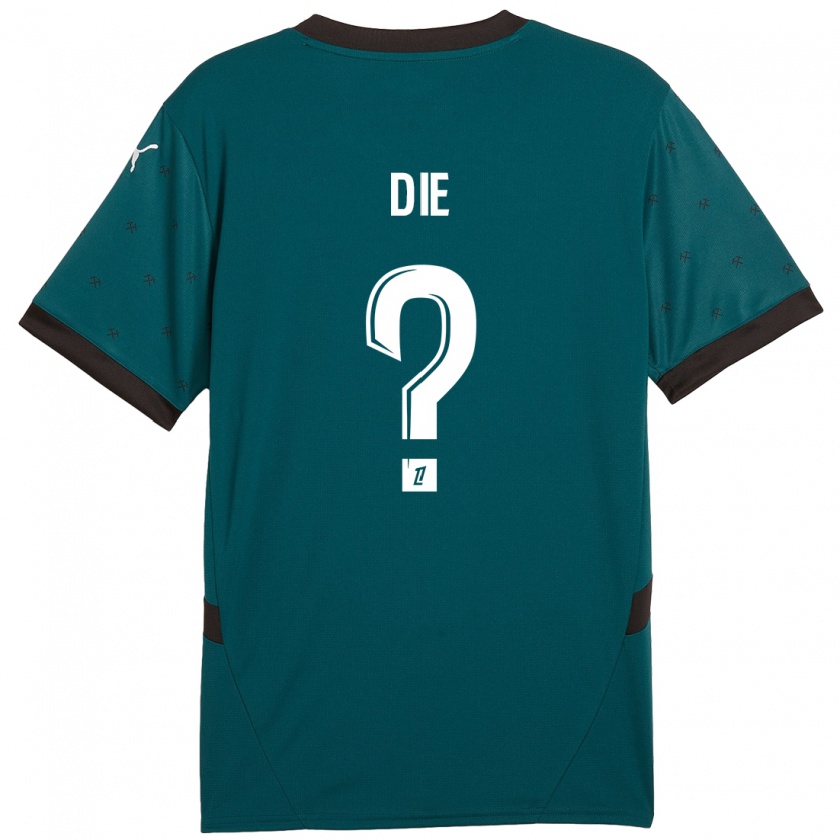 Kandiny Kinder Samuel Dié #0 Dunkelgrün Auswärtstrikot Trikot 2024/25 T-Shirt