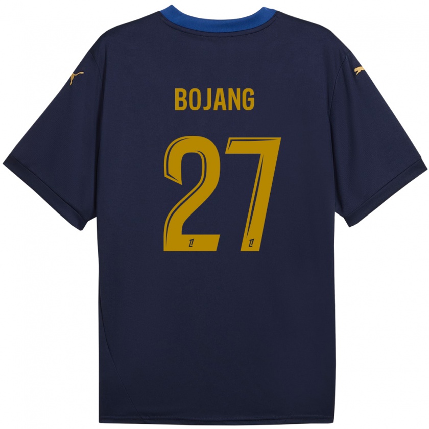 Kandiny Kinder Adama Bojang #27 Marineblau Gold Auswärtstrikot Trikot 2024/25 T-Shirt