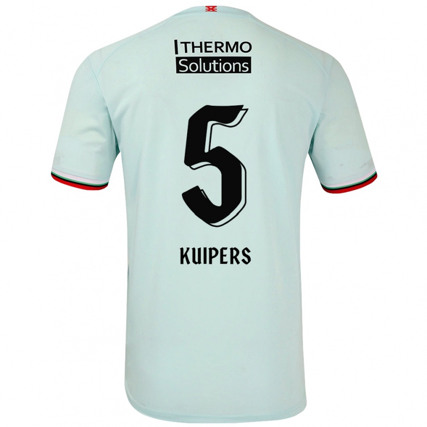 Kandiny Kinder Bas Kuipers #5 Hellgrün Auswärtstrikot Trikot 2024/25 T-Shirt