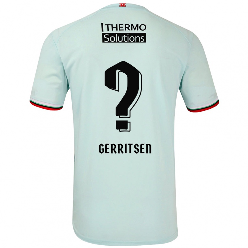 Kandiny Kinder Yannick Gerritsen #0 Hellgrün Auswärtstrikot Trikot 2024/25 T-Shirt