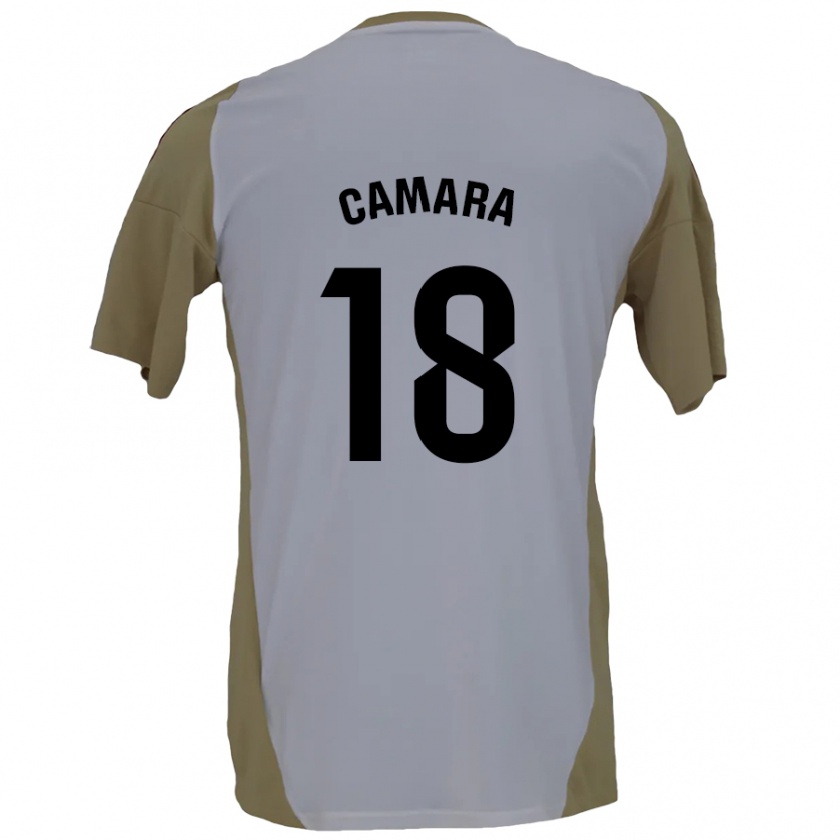 Kandiny Kinder Aaron Cámara #18 Braunweiß Auswärtstrikot Trikot 2024/25 T-Shirt