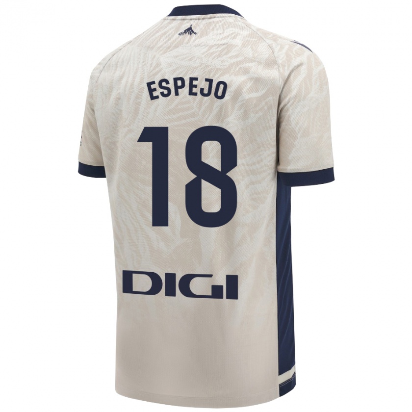 Kandiny Kinder Diego Espejo #18 Hellgrau Auswärtstrikot Trikot 2024/25 T-Shirt