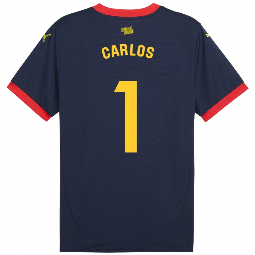 Kandiny Kinder Juan Carlos #1 Marinerot Auswärtstrikot Trikot 2024/25 T-Shirt