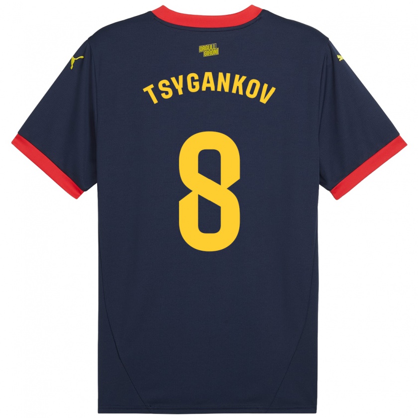 Kandiny Kinder Viktor Tsygankov #8 Marinerot Auswärtstrikot Trikot 2024/25 T-Shirt