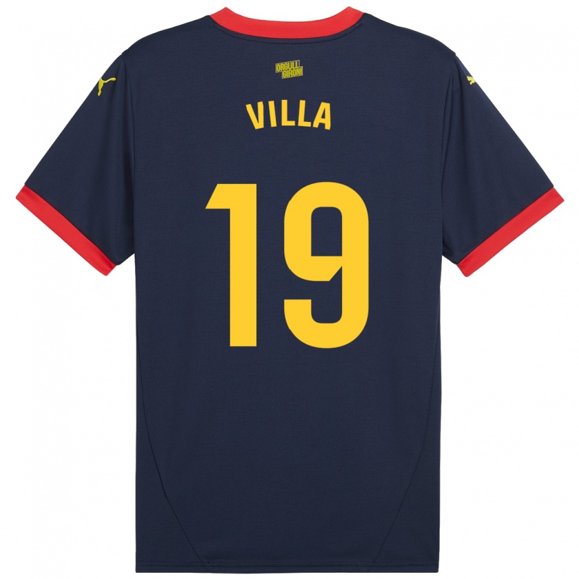 Kandiny Kinder Toni Villa #19 Marinerot Auswärtstrikot Trikot 2024/25 T-Shirt