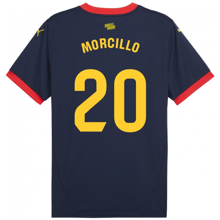 Kandiny Kinder Luis Morcillo #20 Marinerot Auswärtstrikot Trikot 2024/25 T-Shirt