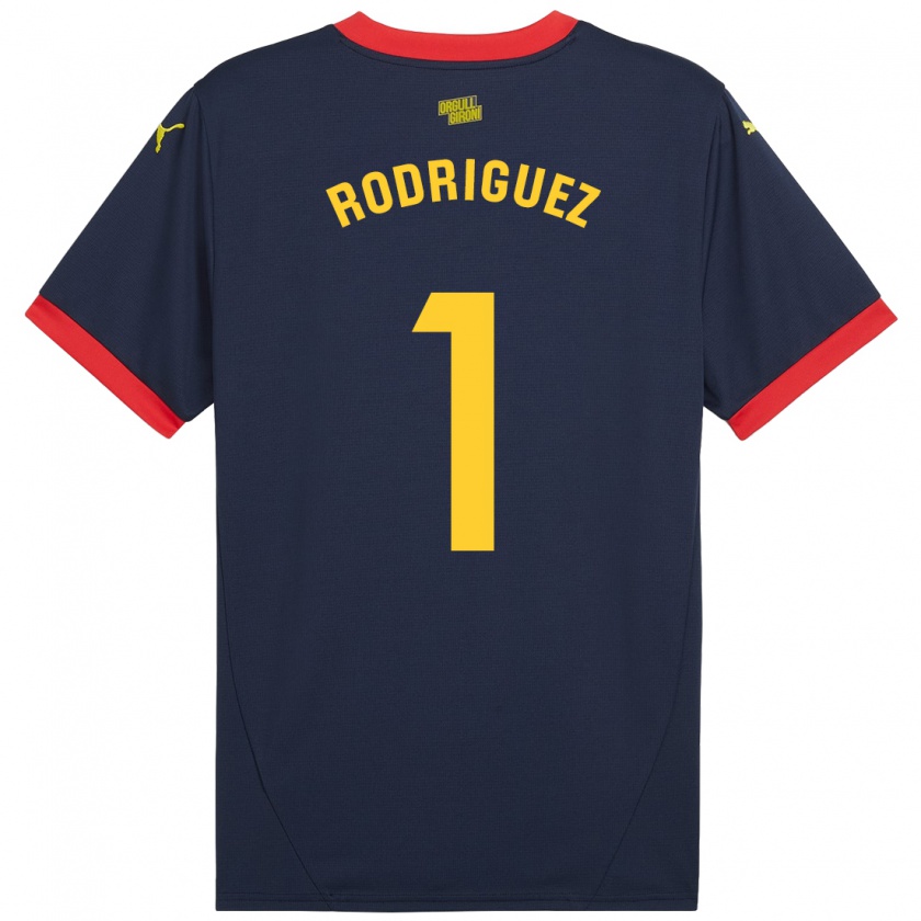 Kandiny Kinder Maria Rodríguez #1 Marinerot Auswärtstrikot Trikot 2024/25 T-Shirt