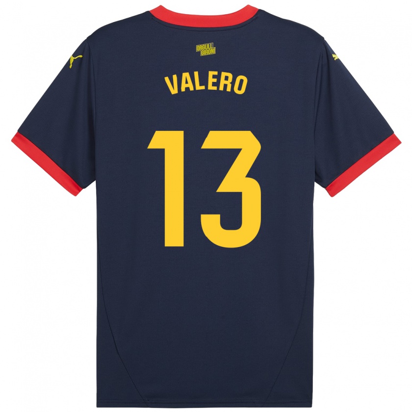 Kandiny Kinder Eliana Valero #13 Marinerot Auswärtstrikot Trikot 2024/25 T-Shirt