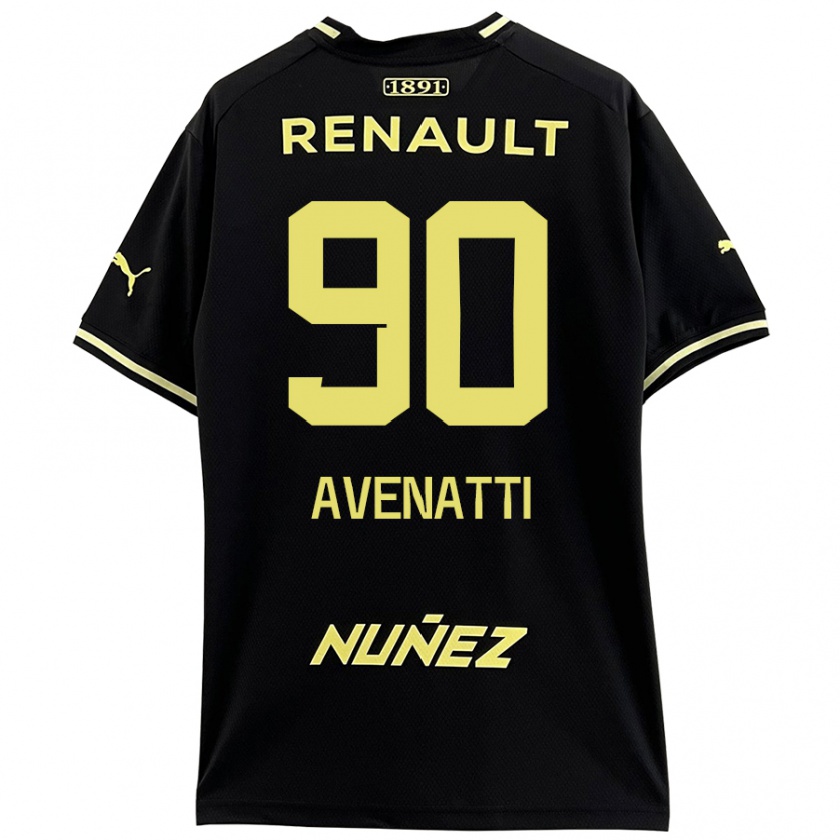 Kandiny Kinder Felipe Avenatti #90 Schwarz Gelb Auswärtstrikot Trikot 2024/25 T-Shirt