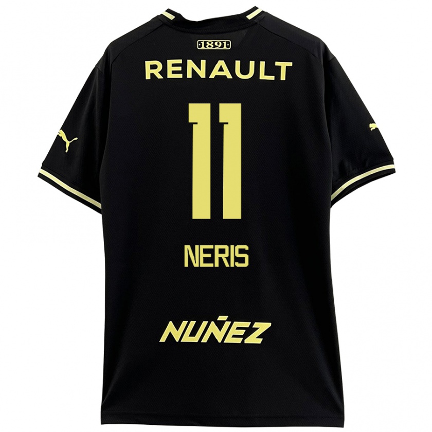 Kandiny Kinder José Neris #11 Schwarz Gelb Auswärtstrikot Trikot 2024/25 T-Shirt