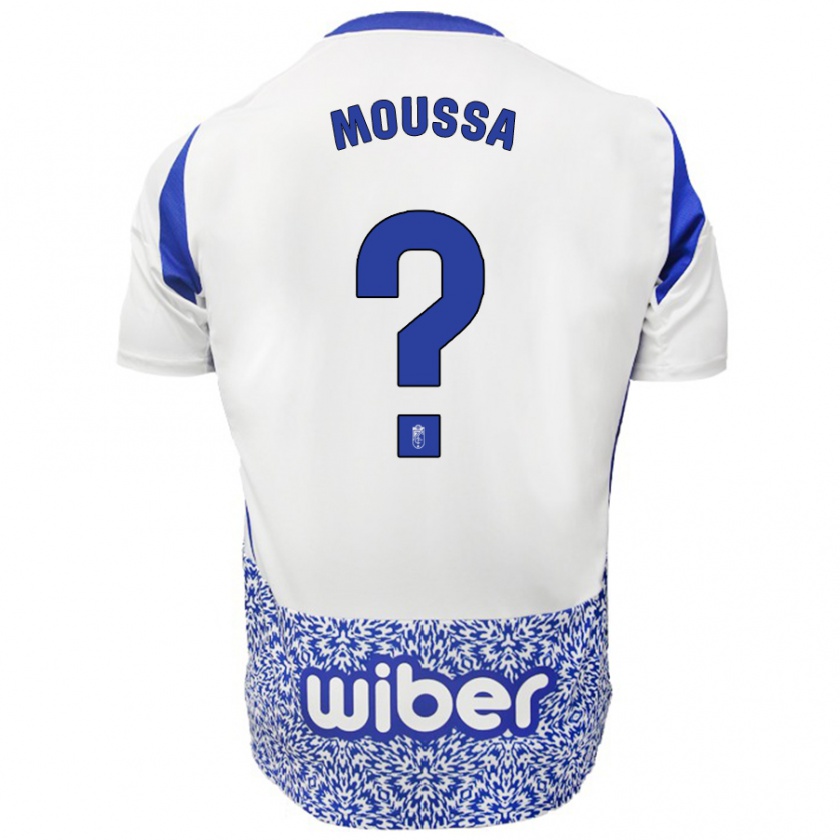 Kandiny Kinder Ismael Mahamadou Moussa #0 Weiß Blau Auswärtstrikot Trikot 2024/25 T-Shirt