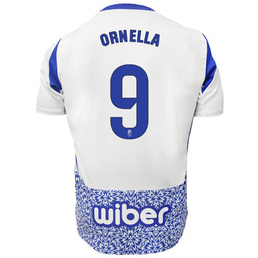 Kandiny Kinder Ornella #9 Weiß Blau Auswärtstrikot Trikot 2024/25 T-Shirt