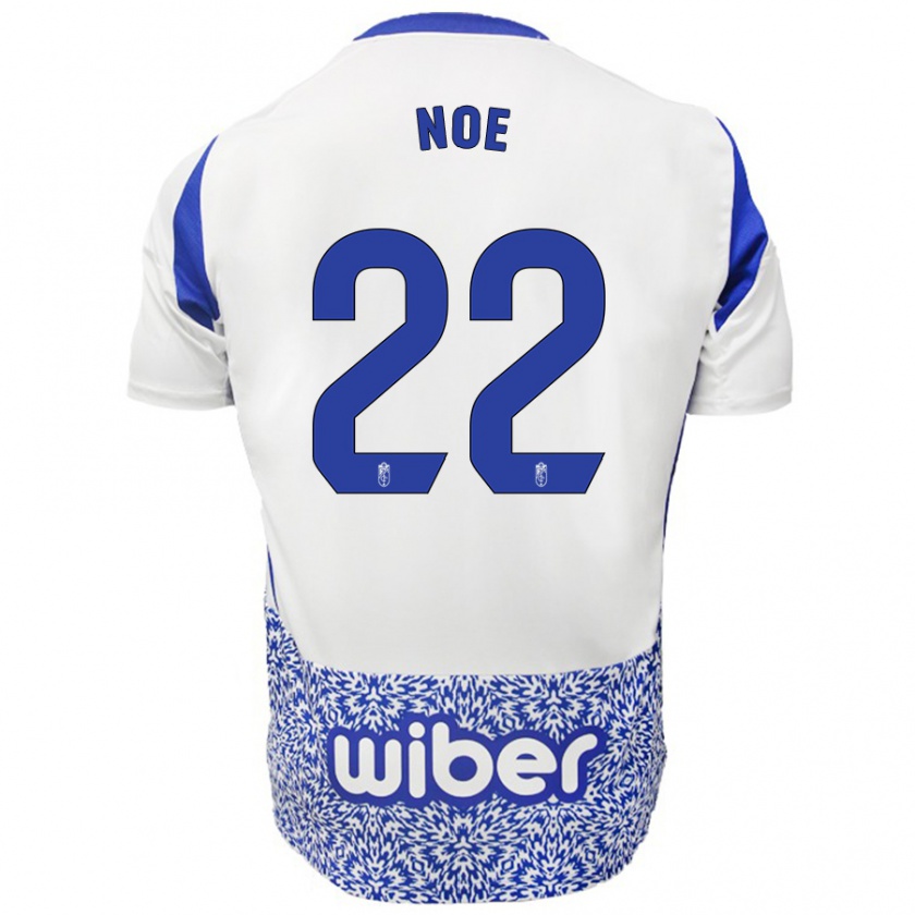 Kandiny Kinder Noe #22 Weiß Blau Auswärtstrikot Trikot 2024/25 T-Shirt