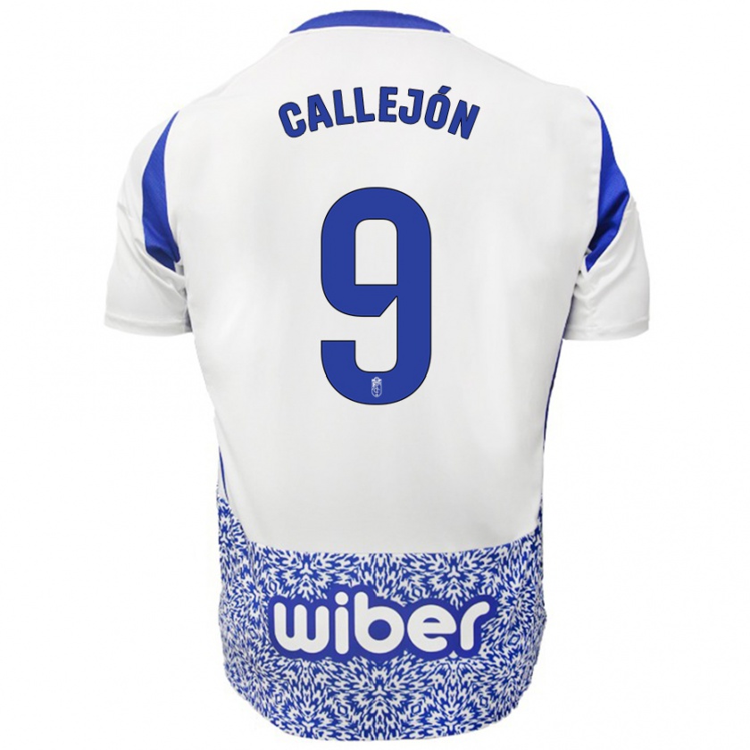 Kandiny Kinder José Callejón #9 Weiß Blau Auswärtstrikot Trikot 2024/25 T-Shirt