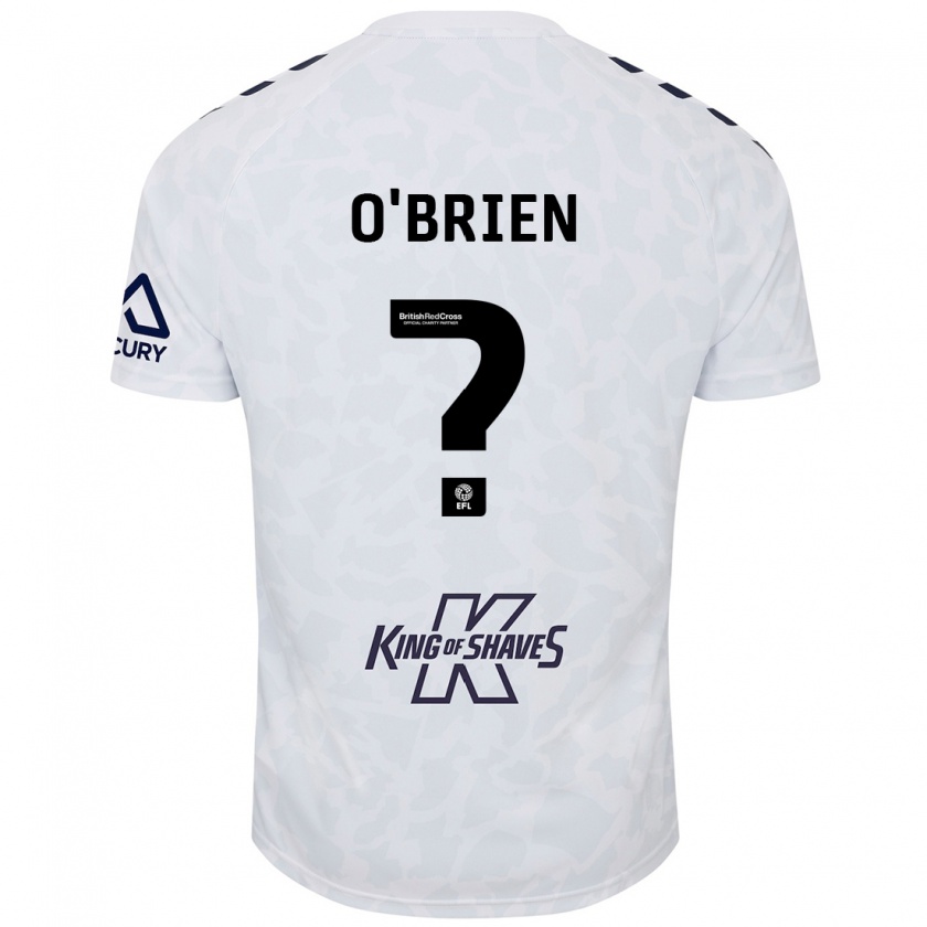 Kandiny Kinder Fionn O'brien #0 Weiß Auswärtstrikot Trikot 2024/25 T-Shirt