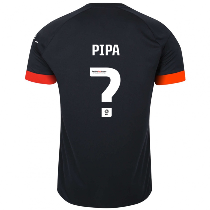 Kandiny Kinder Oliver Pipa #0 Schwarz Orange Auswärtstrikot Trikot 2024/25 T-Shirt