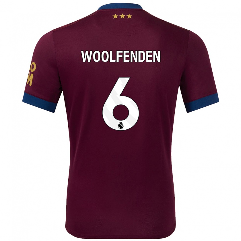 Kandiny Kinder Luke Woolfenden #6 Braun Auswärtstrikot Trikot 2024/25 T-Shirt