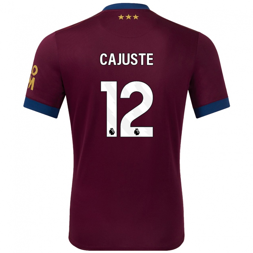 Kandiny Kinder Jens Cajuste #12 Braun Auswärtstrikot Trikot 2024/25 T-Shirt